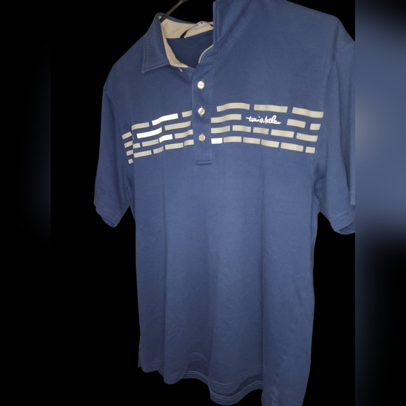 Travis Mathew Other - Travis Mathew Mens Size  L Polo Golf Shirt Navy Blue Pima Cotton Lightweight